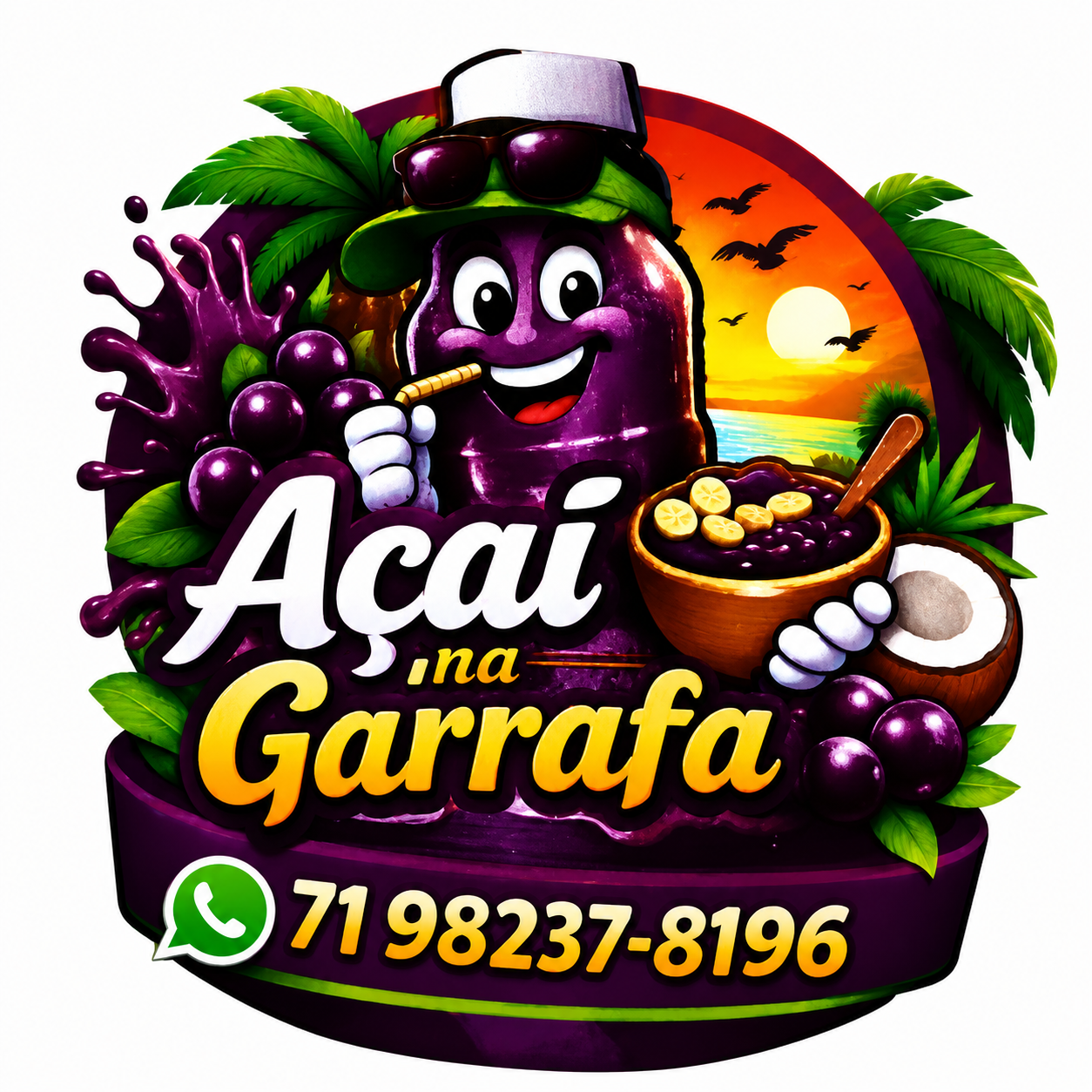 Açaí na garrafa 