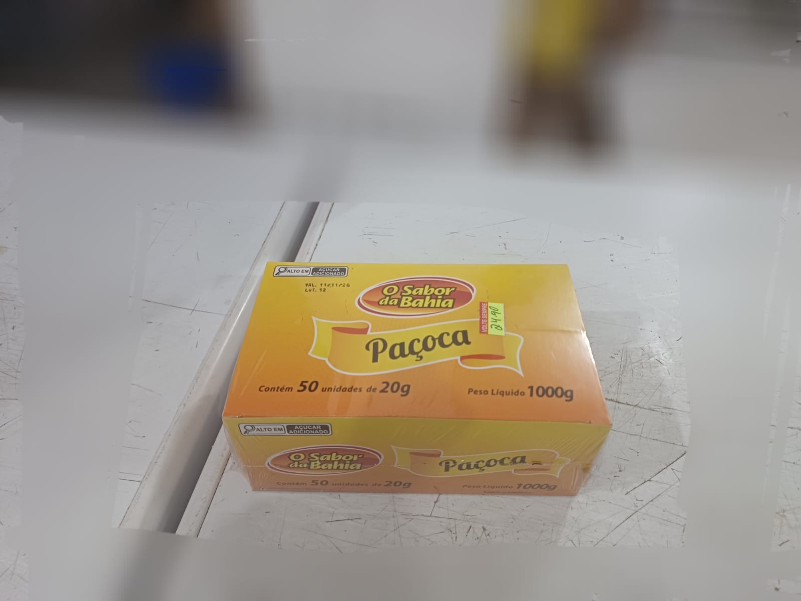 Paçoca quadrado o sabor da Bahia 